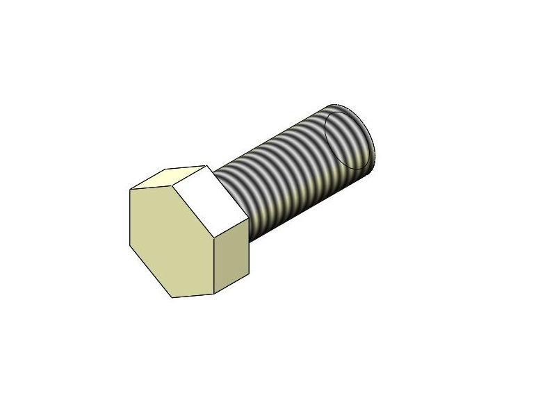 Болт М20-6gх50.88.019 DIN 933 (ДСТУ ГОСТ 7798:2008)