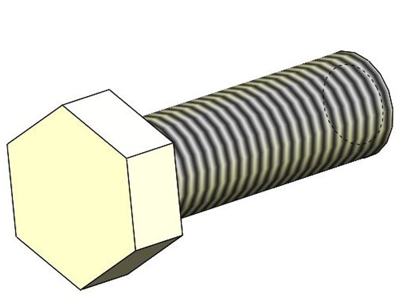 Болт М16-6gх50.109.019 DIN 931 (ДСТУ ГОСТ 7798:2008)